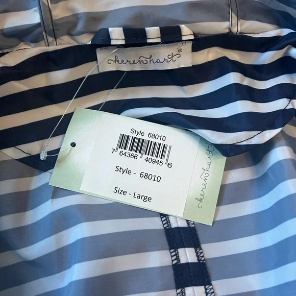 KEREN hart Navy and White Striped Jacket - Picture 3 of 5